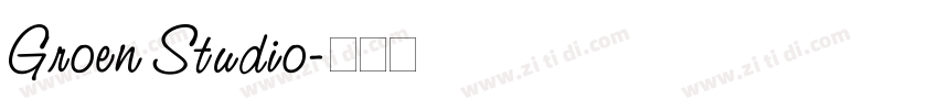 Groen Studio字体转换